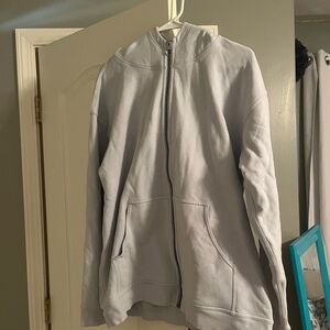 Light blue lululemon full zip up hoodie XL